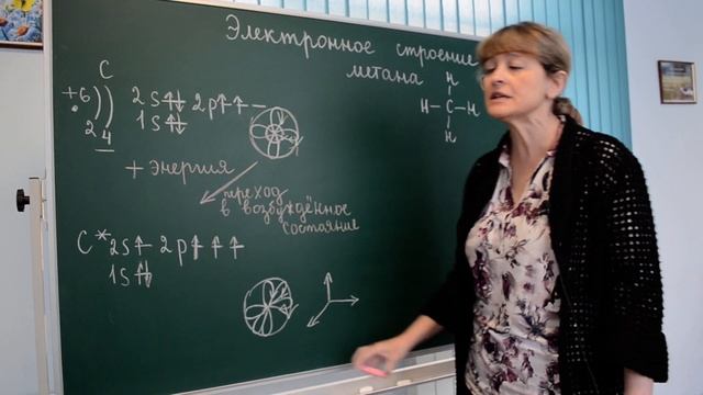 Химия 10 классы, тема "Электронное строение метана" (учитель Швецова Елена Евгеньевна) смотреть онлайн