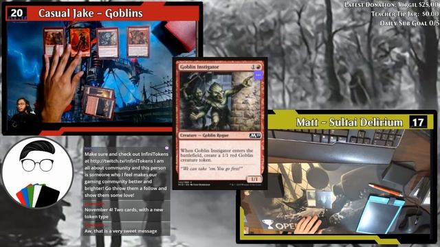 Casual Constructed #3 | Mono Red Goblins vs. Sultai Delirium | MTG Pioneer Gameplay | Casual Jake смотреть онлайн