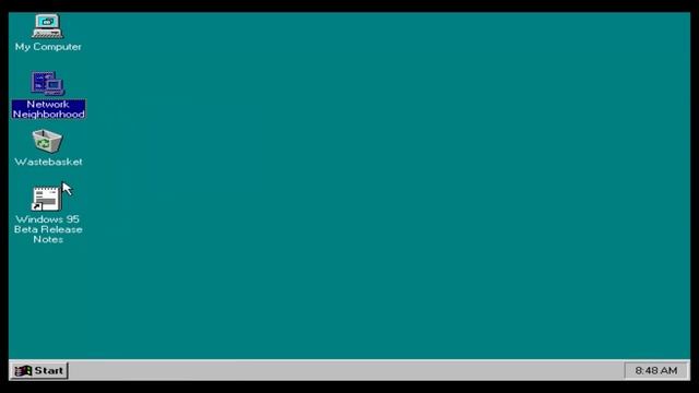 Windows 95 "Chicago" Build 189 смотреть онлайн