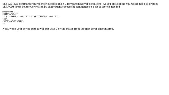 Bash script for mysql backup - error handling (3 Solutions!!) смотреть онлайн