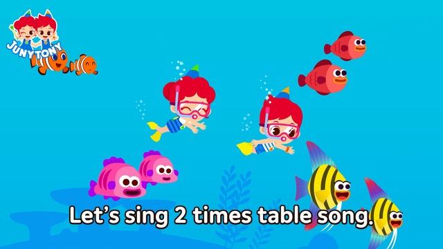 2 Times Table Song | Multiply by 2 | School Songs | Multiplication Songs for Kids | JunyTony смотреть онлайн