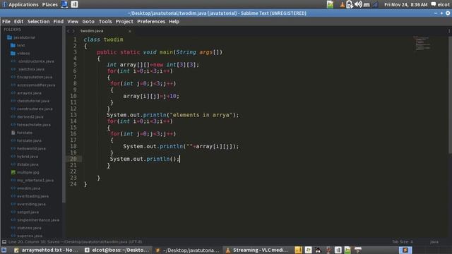 2d array in java смотреть онлайн