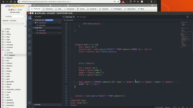 07 Crud php7 e Mysqli com VS Code смотреть онлайн