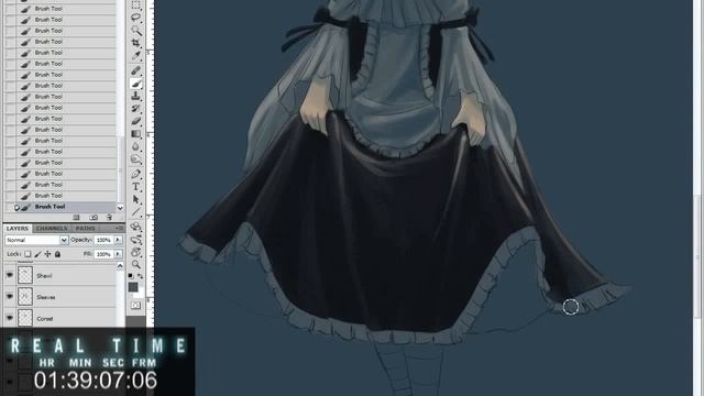 Photoshop Painting of Loligoth Girl смотреть онлайн