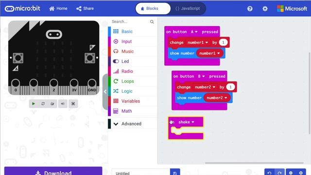 How to create a subtraction calculator with Micro:bit !!!5 minute Micro:bit experiments!!! смотреть онлайн