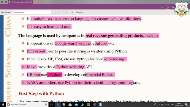 introduction to python смотреть онлайн