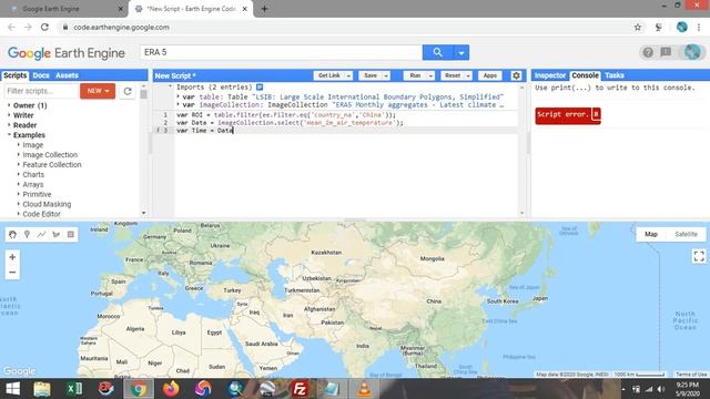 3. How to download ERA-5 data and import LSIB 2017-USDOS Land Polygons using Google Earth Engine. смотреть онлайн