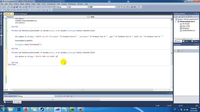 การเขียนคำสั่งลบ Delete VB.net Delete + Database SQL Server บน Visual Studio อัพเดท 2019 смотреть онлайн