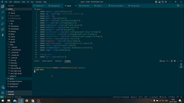Learn developing Social Media Website using NodeJS, ExpressJS and MongoDB смотреть онлайн