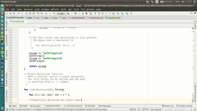 Android Kotlin Tutorial #124 - Functions - Single-Expression Functions смотреть онлайн