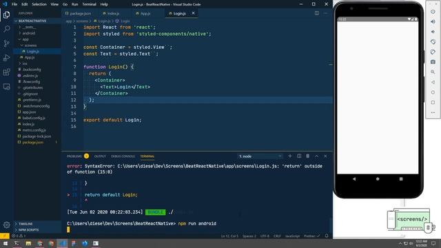 React Native app from scratch | Part 1 Setup & Navigation смотреть онлайн