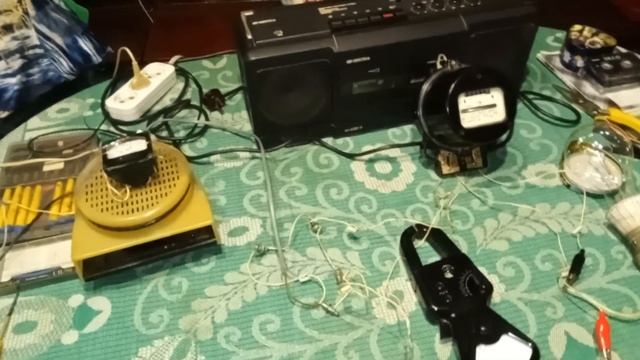 Постоянный ток через счётчик. Эксперимент 2.