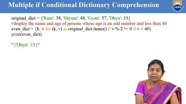 Dictionary Comprehension - Python Programming by Prof B Padmaja смотреть онлайн