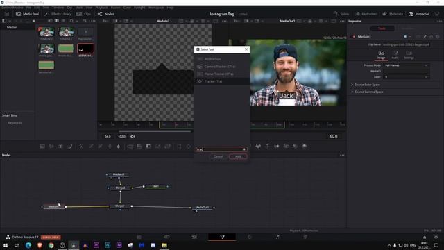 How To Make An Instagram Tag Pop In Your Videos - The New DaVinci Resolve 17 Tutorial смотреть онлайн