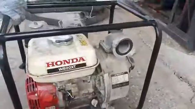 Как заводить и подключать мотопомпу бензиновую WB20XT HONDA смотреть онлайн