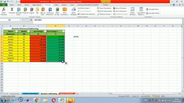 Cell Reference In Formula(Types) - Excel смотреть онлайн