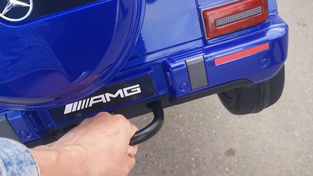 БЭЙБИЛАВ.РФ | Детский электромобиль Mercedes Benz G63 AMG BBH 0003 синий смотреть онлайн