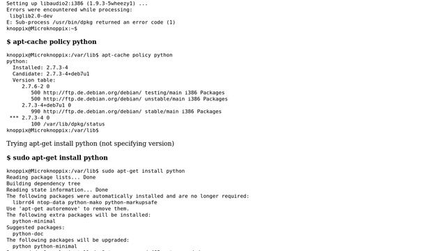 Installing python gives dpkg error (2 Solutions!!) смотреть онлайн