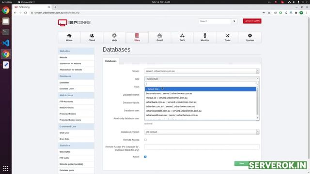 Create MySQL Database in ISPConfig Control Panel смотреть онлайн