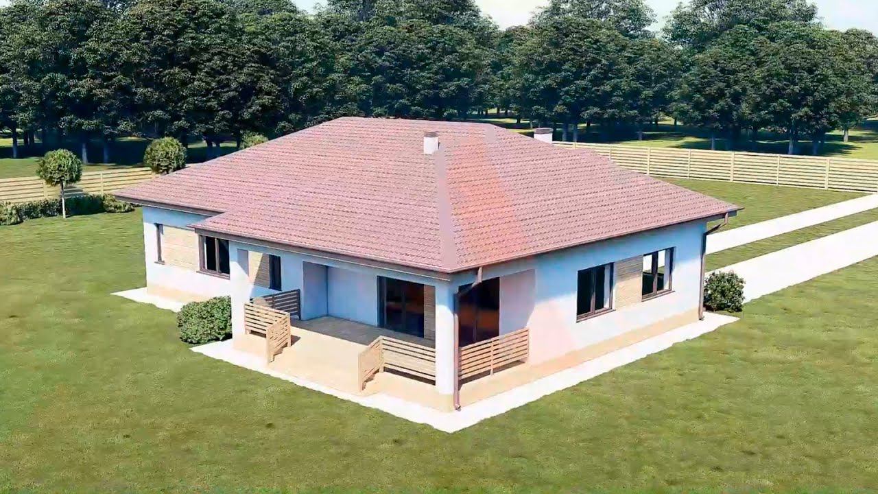 ОДНОЭТАЖНЫЙ ДОМ С ТЕРРАСОЙ. ИНДИВИДУАЛЬНЫЙ ПРОЕКТ смотреть онлайн