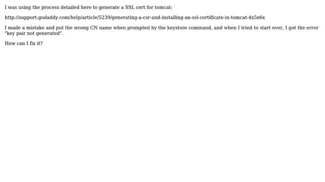 DevOps & SysAdmins: How to fix "key pair not generated" when generating CSR? смотреть онлайн