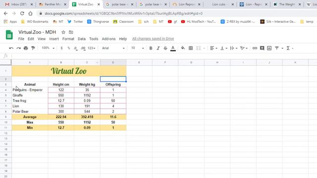 Virtual Zoo Formulas & Fun - Part 2 | Master Google Sheets in Minutes! смотреть онлайн