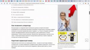 Как связаться с оператором Билайн