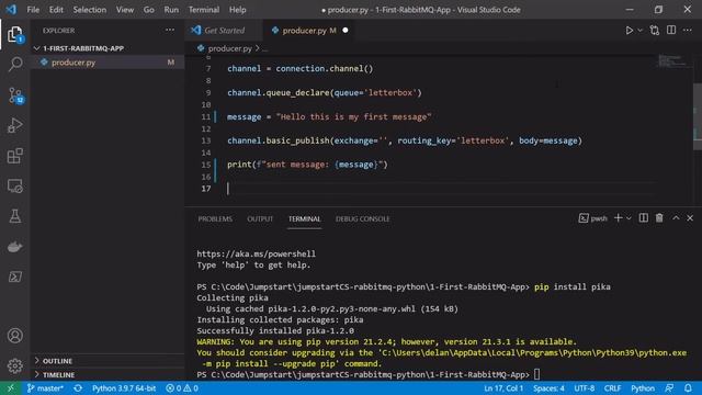 RabbitMQ- Tutorial 4a - First Program Python Implementation смотреть онлайн