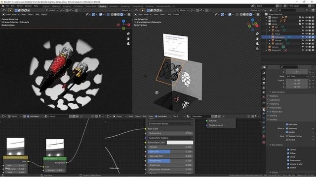 How to Light Glassy Texture Subjects in Blender (Blender Lighting 101 Series) смотреть онлайн
