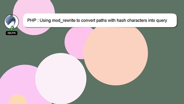 PHP : Using mod_rewrite to convert paths with hash characters into query strings смотреть онлайн
