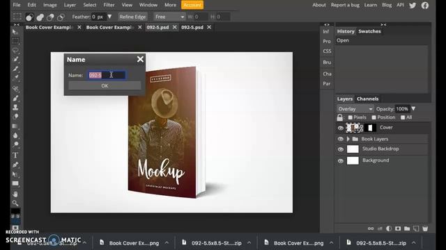 Photopea Using A Mockup