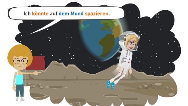 Deutsch lernen A2, B1 | Den Konjunktiv 2 mit Dialogen und einer Geschichte üben. смотреть онлайн