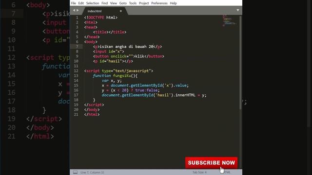 belajar Javascript // JavaScript Operators ,Conditional (Ternary) Operator #6 смотреть онлайн