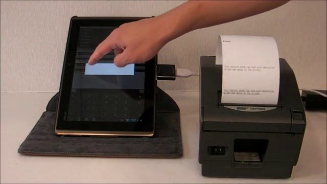 Android 40 Tablet and POS Printer - printing demo смотреть онлайн