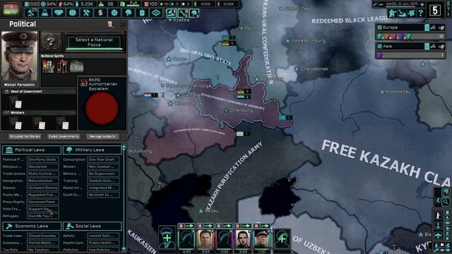 Revolutionary Communes of Orenburg, Post-Taboritsky Warlord - Hoi4 TNO: The Last Days Of Europe #25 смотреть онлайн