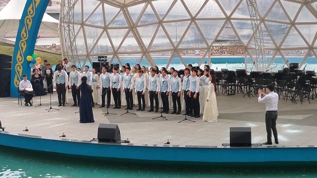 "Шабыт" хор #казнуи #қазақұлттықөнеруниверситеті смотреть онлайн