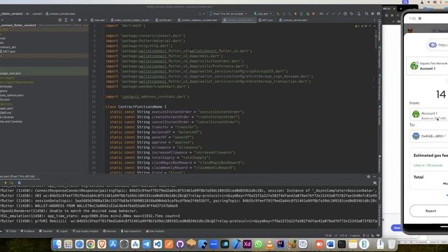 Flutter Metamask Connect with Wallet Connect Version 2 with ERC20 Transfer Tokens Between Accounts смотреть онлайн