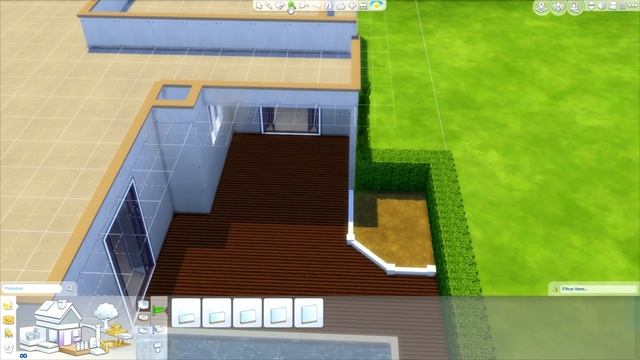 Sims 4 - Building on Newcrest Modern House (Part1) смотреть онлайн