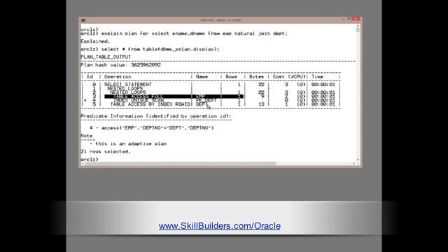 Oracle 12c SQL Tuning - Adaptive Execution Plans смотреть онлайн