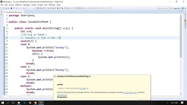 Java Switch statement and ternary operator смотреть онлайн