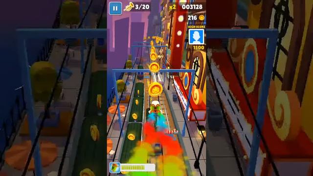 Играю в Subway Surfers смотреть онлайн
