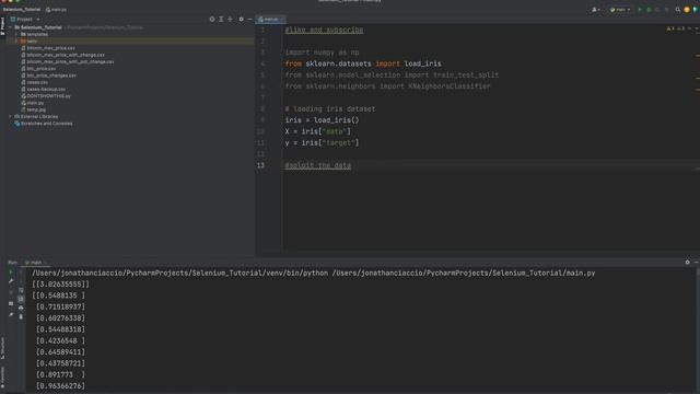 Using K Nearest Neighbors Algorithm to test model accuracy with python & SKLearn - machine learning смотреть онлайн