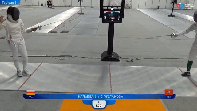 Первенство России среди юношей и девушек до 18 лет 2022, Шпага девушки личные, ЖЕЛТАЯ дорожка смотреть онлайн