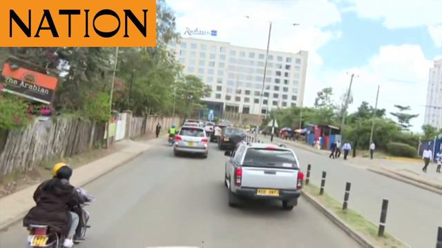 Azimio leader Raila Odinga convoy seen in Upper Hill смотреть онлайн