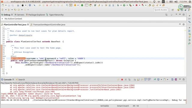 Add user role to request in Spring MVC Test Framework | Mock Authentication | Use of @WithMockUser смотреть онлайн