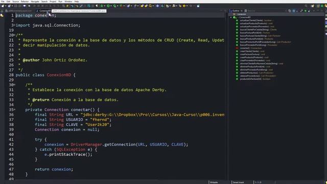 Java Curso: 299 Proyecto 8 - Conexión con el Servidor de Base de Datos Apache Derby desde Java смотреть онлайн