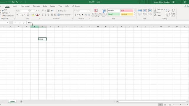 Curso Basico de Excel para Principiantes - Lección 1: Mi Primera Fórmula - 2020 смотреть онлайн