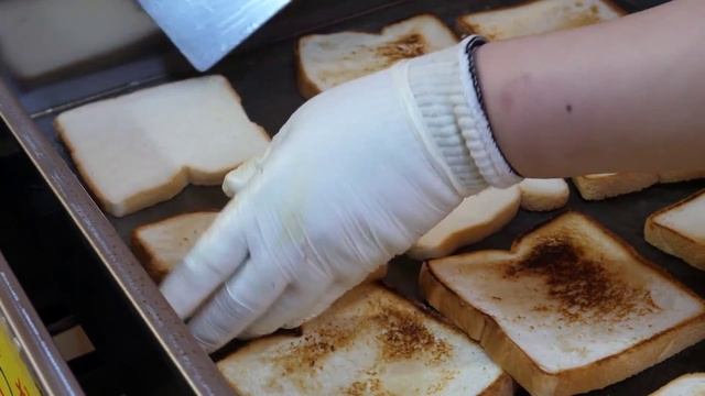 Тост с сыром моцарелла и пряностями- корейская уличная еда смотреть онлайн