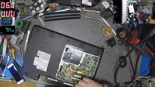 Fujitsu Siemens Amilo li1818 , Keyboard issue, motherboard repair смотреть онлайн