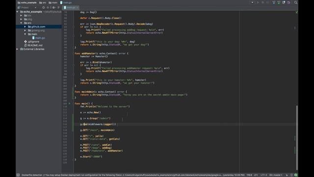 Creating Golang WebServer With Echo - Part 4: Intro to Middlewares смотреть онлайн